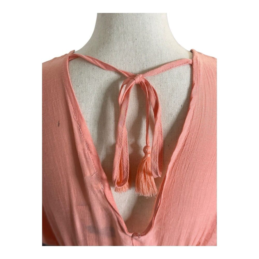 Miken Junior's Tie Back Mini Dress Swimsuit Salmon Size Medium‎ - Picture 7 of 16